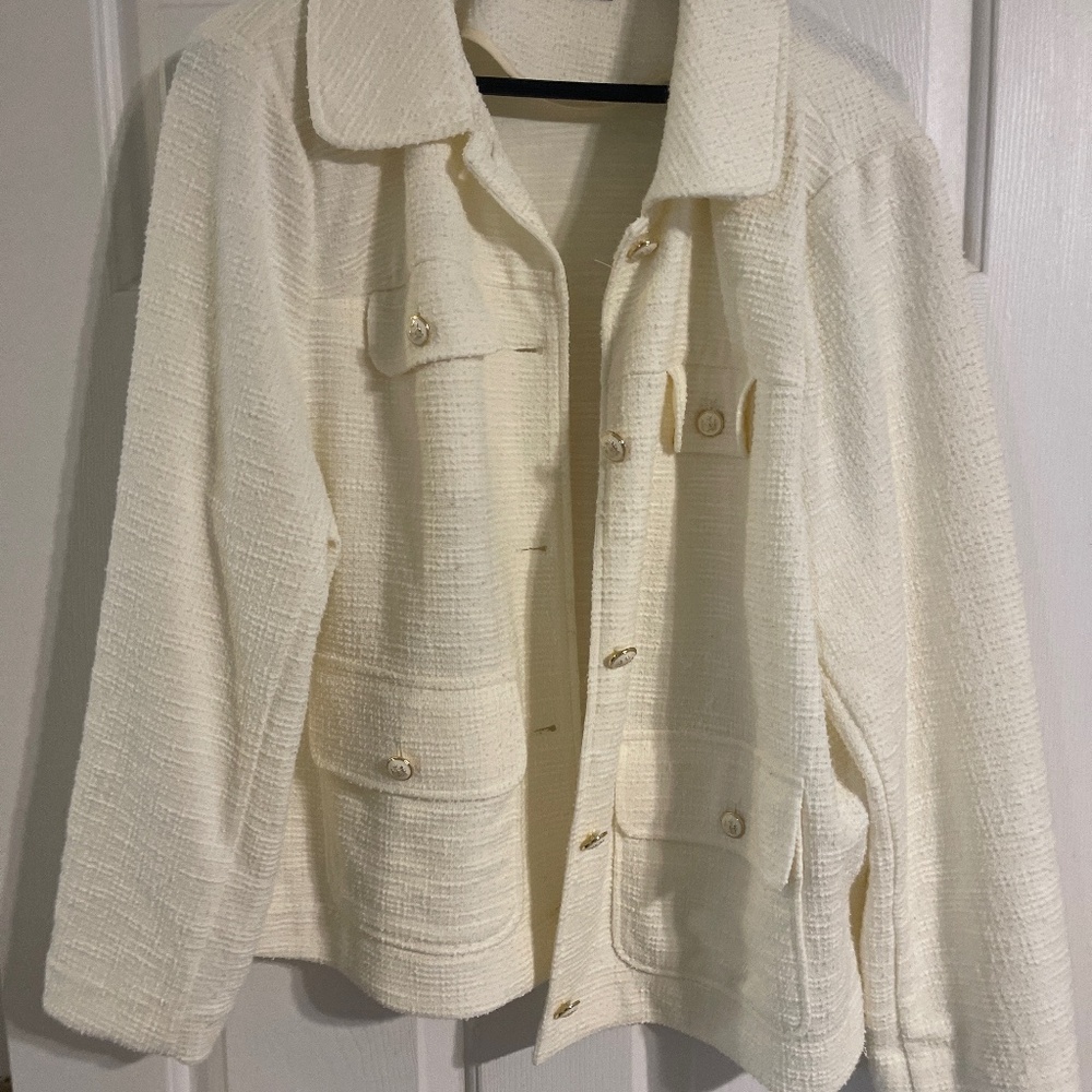 Lane Bryant size 20 cream blazer